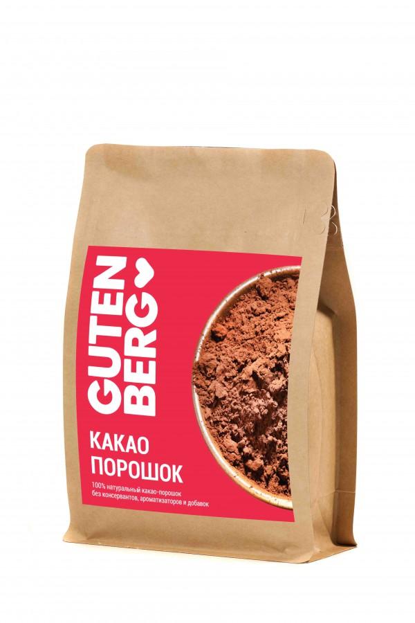 100% натуральный какао-порошок. Без консервантов, ГМО, ароматизаторов и добавок. уп. 200 г